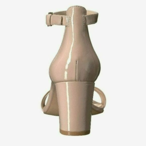 Nine West Pruce Ankle Strap Block Heel Sandals -Natural - Picture 4 of 11